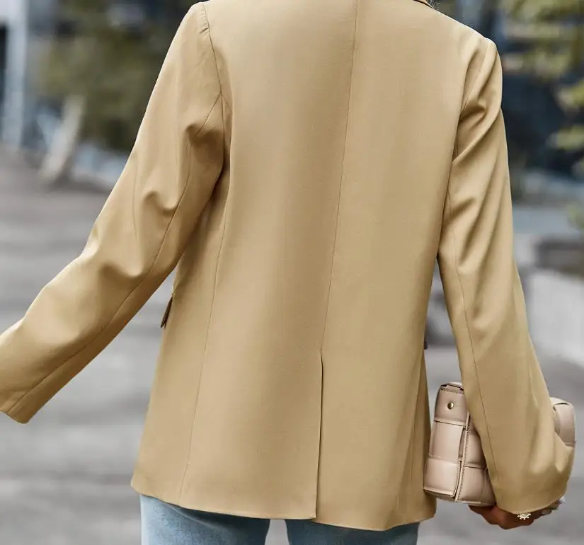 Winter Woman Coat Fashion Versatile Office Lady Blazer Woman 2023 Professional Formal Elegant Work Coats Casual Cardigan Jacket
