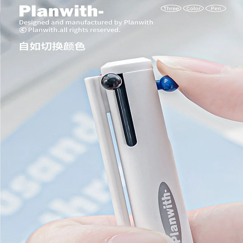 Kawaii 3 цвета многофункциональная Выдвижная гелевая ручка 0 5 мм Канцтовары Caneta