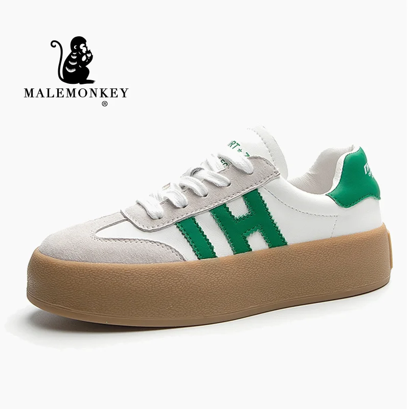 

Кроссовки женские спортивные на шнуровке, с круглым носком