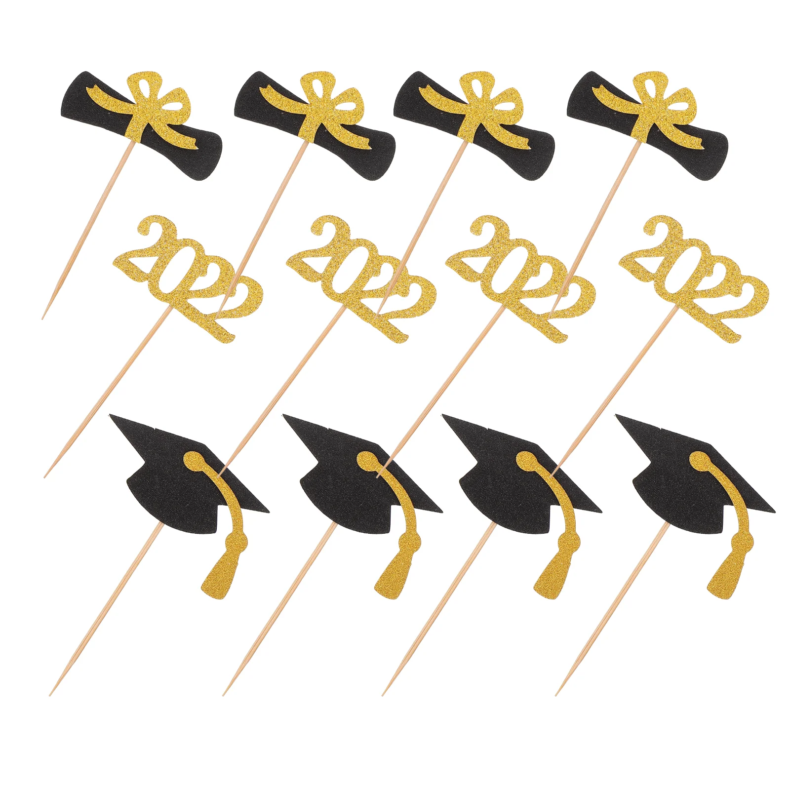 

Graduation Topper Cupcake Cake Party 2022 Grad Cap Decorations Diploma Toppers Glitter Decor Phd Mini Dessert Favor