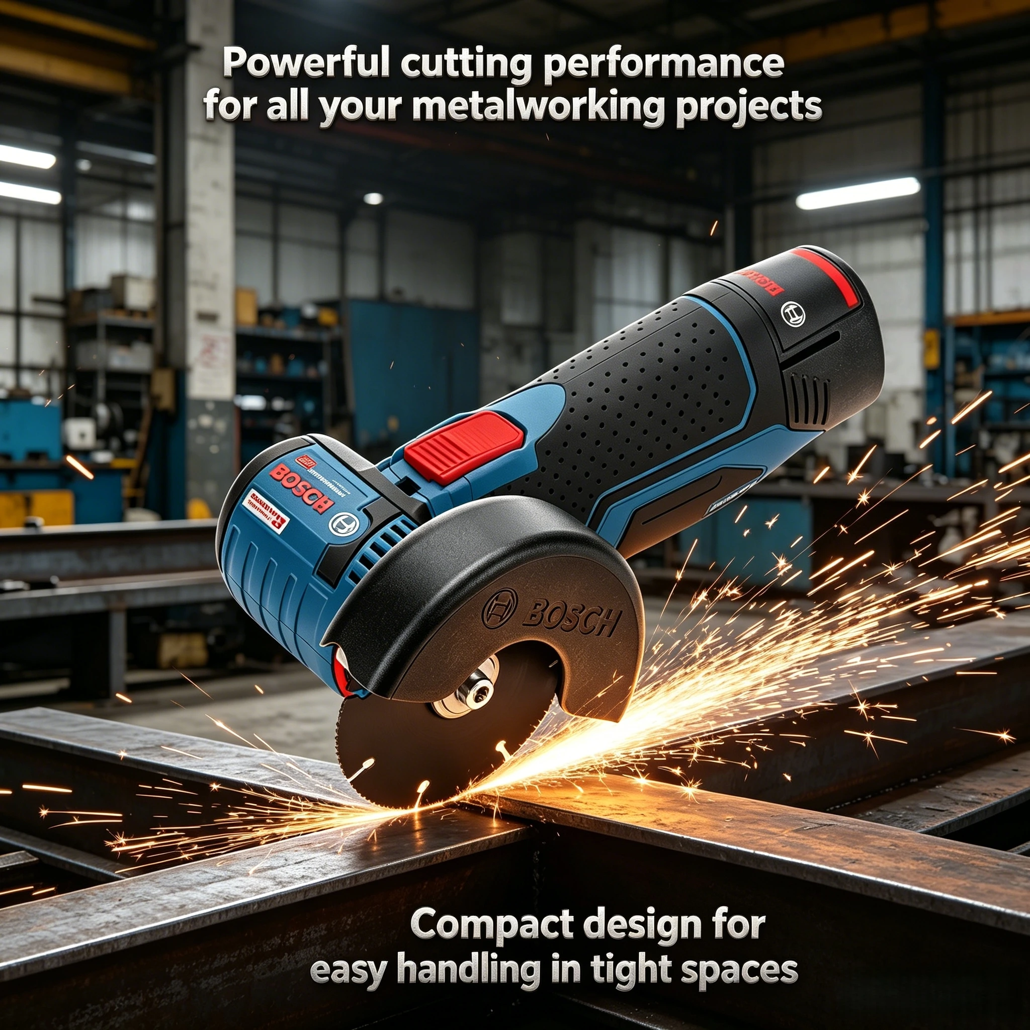 Фото Новая мини-шлифовальная машина Bosch GWS 12V-76, с фиксатором шпинделя для быстрой замены дисков, прочный корпус для домашнего и легкого профессионального использования №1