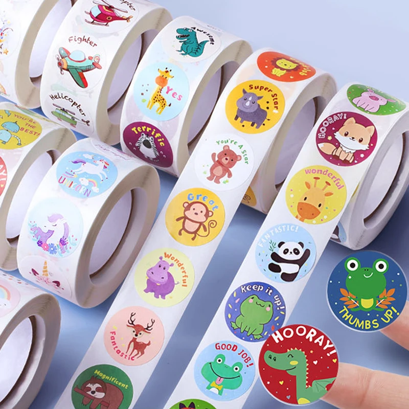 

Stickers Teacher Reward Sticker Fun Motivation Cat Dog Stickerfor School Teacher Student Stationery Stickers Kids
