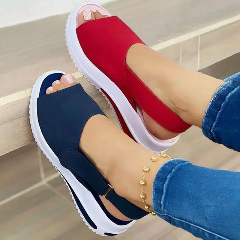 

Summer Women Sandals Open Toe New Fashion Sexy Comfortable Womens Sandals Wedge Breathable Women's Orthopedic Sandal Footwear