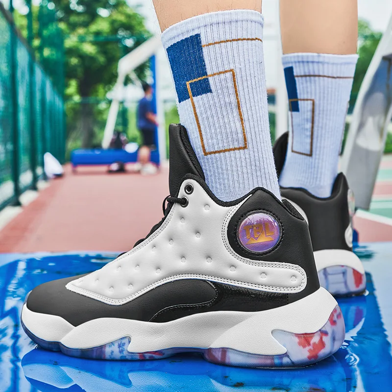 Men's Professional Basketball Training Shoes Outdoor Sports Shoes Youth Fashion Fitness Basketball Boots Men's Sports Shoes