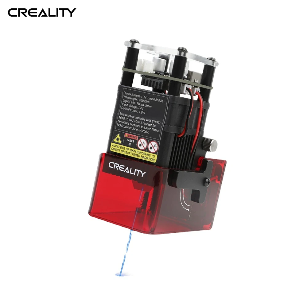 

CREALITY Original 3D Printer Part Ender-3 S1 CV Laser Module 24V 1.6W Precise Focusing Soot Absorption