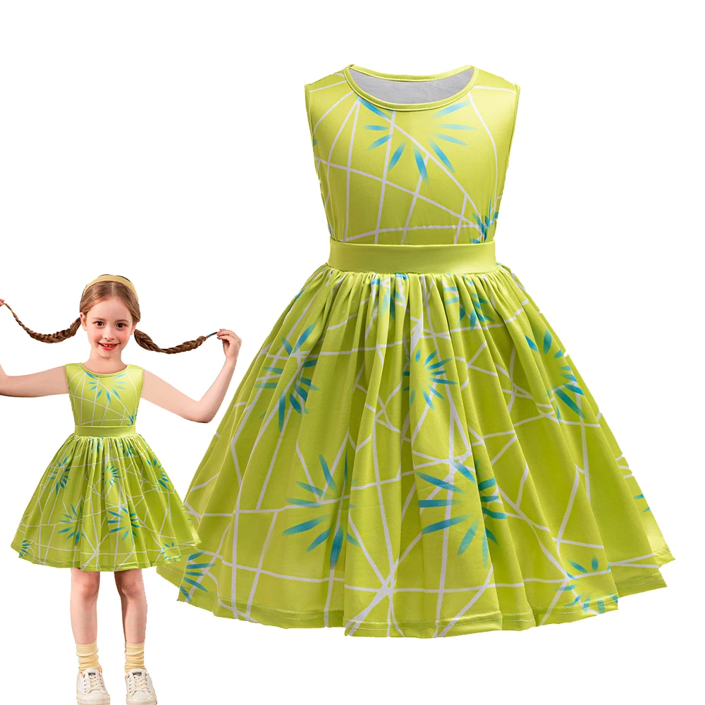 Платье с принтом для девочек семейный наряд дня рождения подарок на детский день