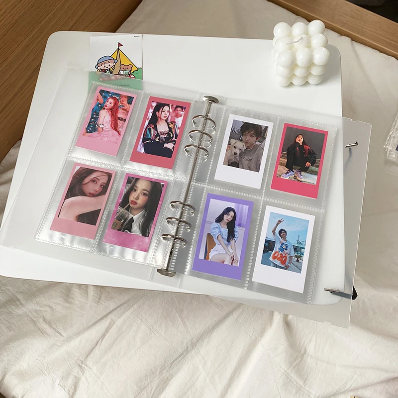 Korean 3 Inch Instax Mini Photo Album Journal Diary Agenda Planner Bullet Cover Album School Stationery Kpop Photocard Holder