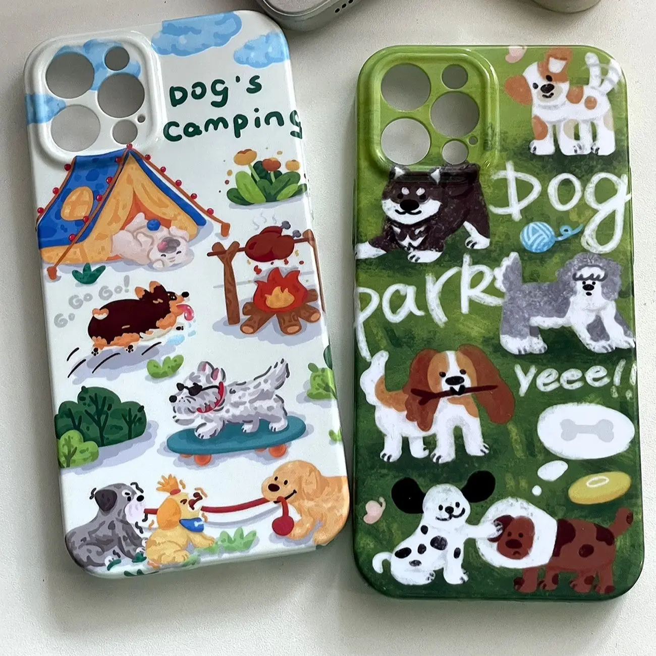

Cute Cartoon Dog iPhone 14 Plus/13 Pro Max Phone Case Film iPhone 12/11