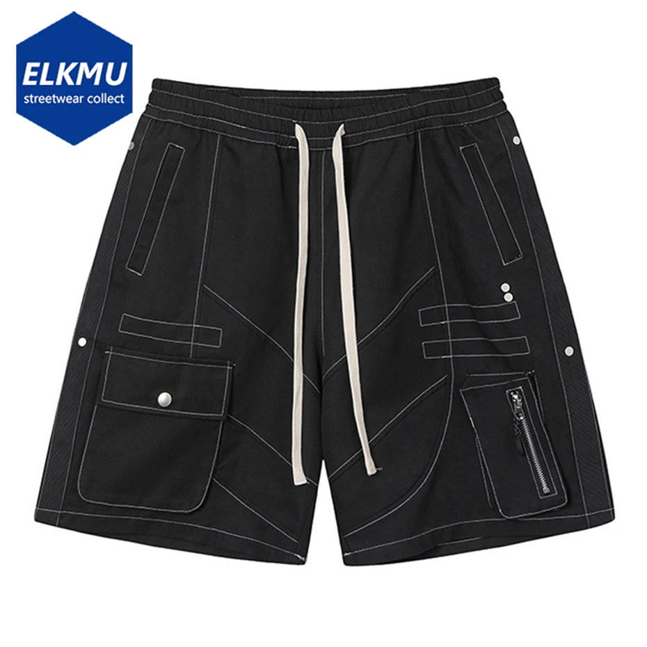 

Модные тактические шорты-карго Techwear, летние свободные повседневные женские шорты в стиле Харадзюку, уличная одежда в стиле хип-хоп, черные и розовые
