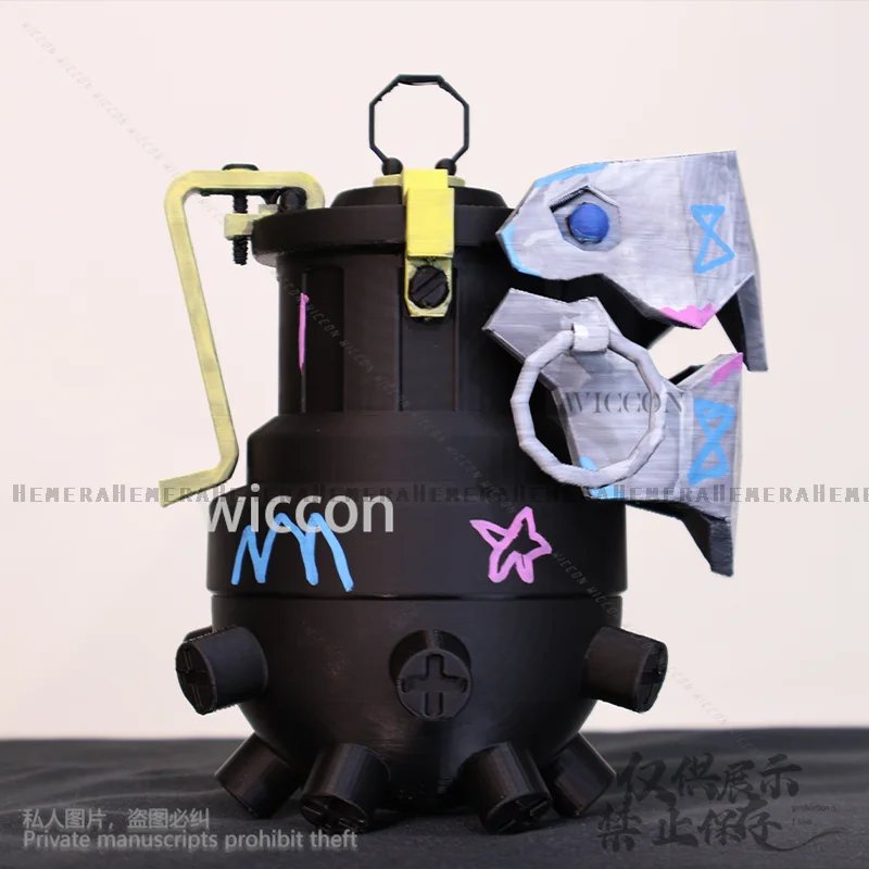 Аниме Arcane Косплей Jinx Костюм Chomper Акула Оружие Брелок Реквизит Для Хэллоуина