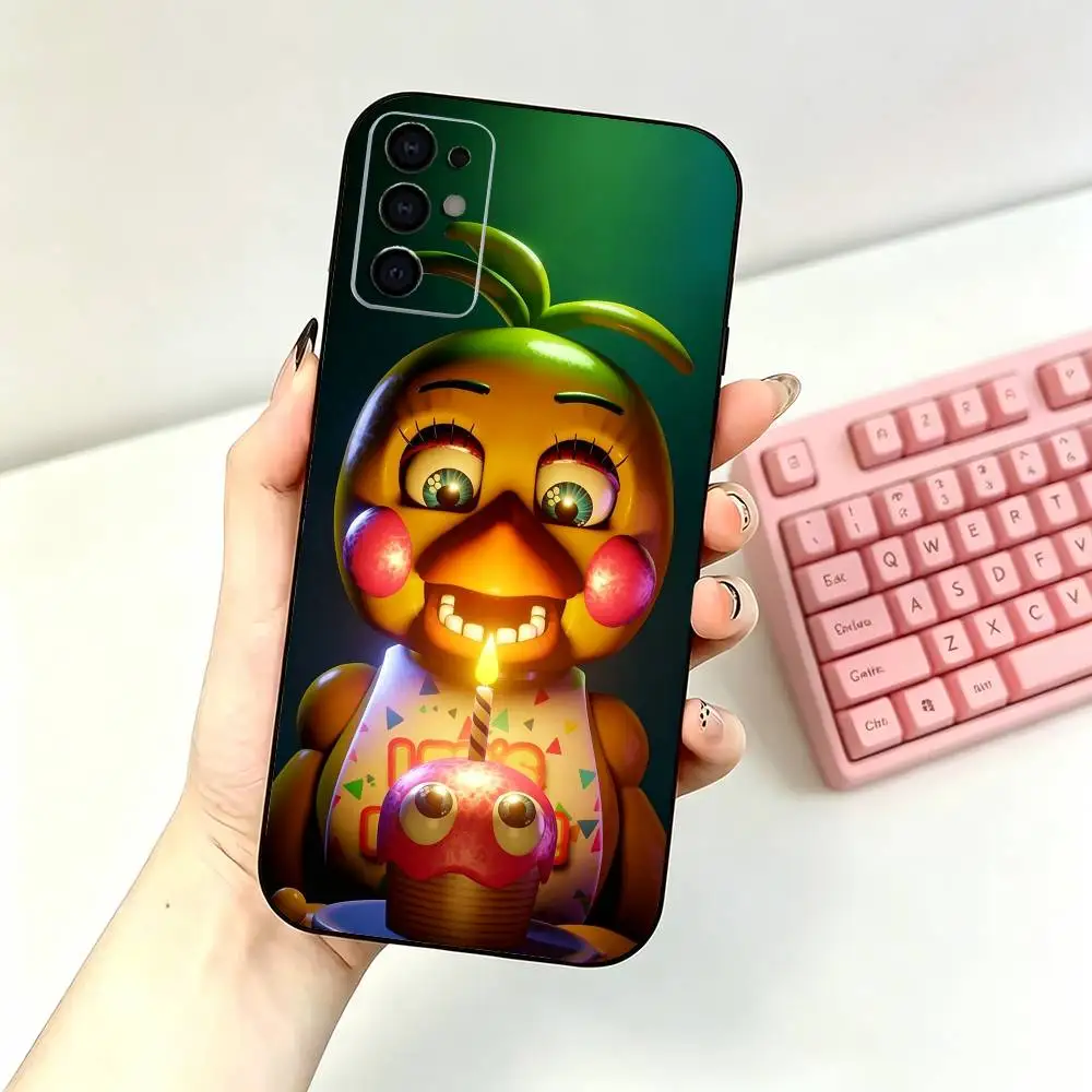 Фото Опасный мягкий черный чехол для телефона Five Nights at Freddy's для Samsung S26,25,24,21,22,21,20,10,9,8,7,6Ultra,Plus,Fe, Lite №3