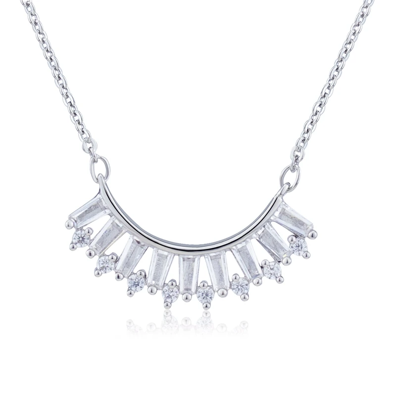 

Charms Fashion Rhinestone Female Vintage Jewelry Temperament Simple Crystal Geometric Pendant Necklace for Women