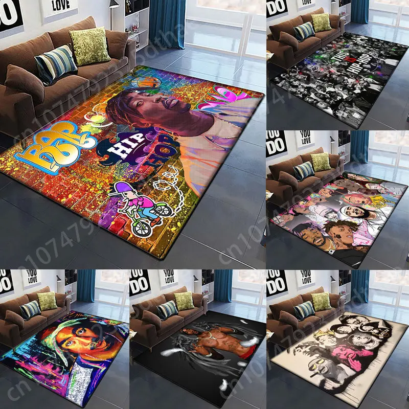 

HIP-HOP Superstar Carpet Music Lovers Home Floor Decor Hallway Entrance Doormat Living Room Bedroom Bathroom Mat Bath Toilet Rug