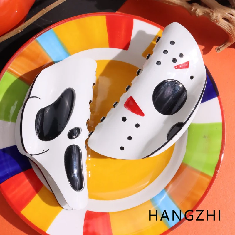 

HANGZHI Colourful Halloween Hair Clip Panic Funny Skull Mask Shark Claw Y2K Personalised Exaggerated Hair Accessories for Women