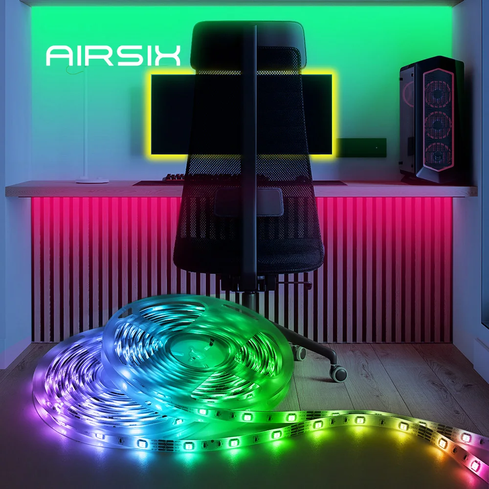 Rgb Led Tape 5050 Strip Pc Gaming Dream Ws2812b CHRISTMA DECOR IP20/IP65 Ободки Light 5-30M Lights Room Festoon Rgbic 12 Хэллоуин