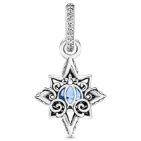 original cinderella blue star pendant beads charm fit pandora women 925 sterling silver europe bracelet bangle diy jewelry