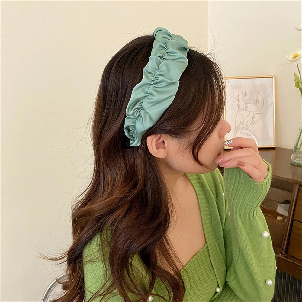 

Spring Green Department Thousand Bird Gingham Cloth Art Sponge Hair Hoop Sen Is A Small And Fresh Korean Style Head Hoop