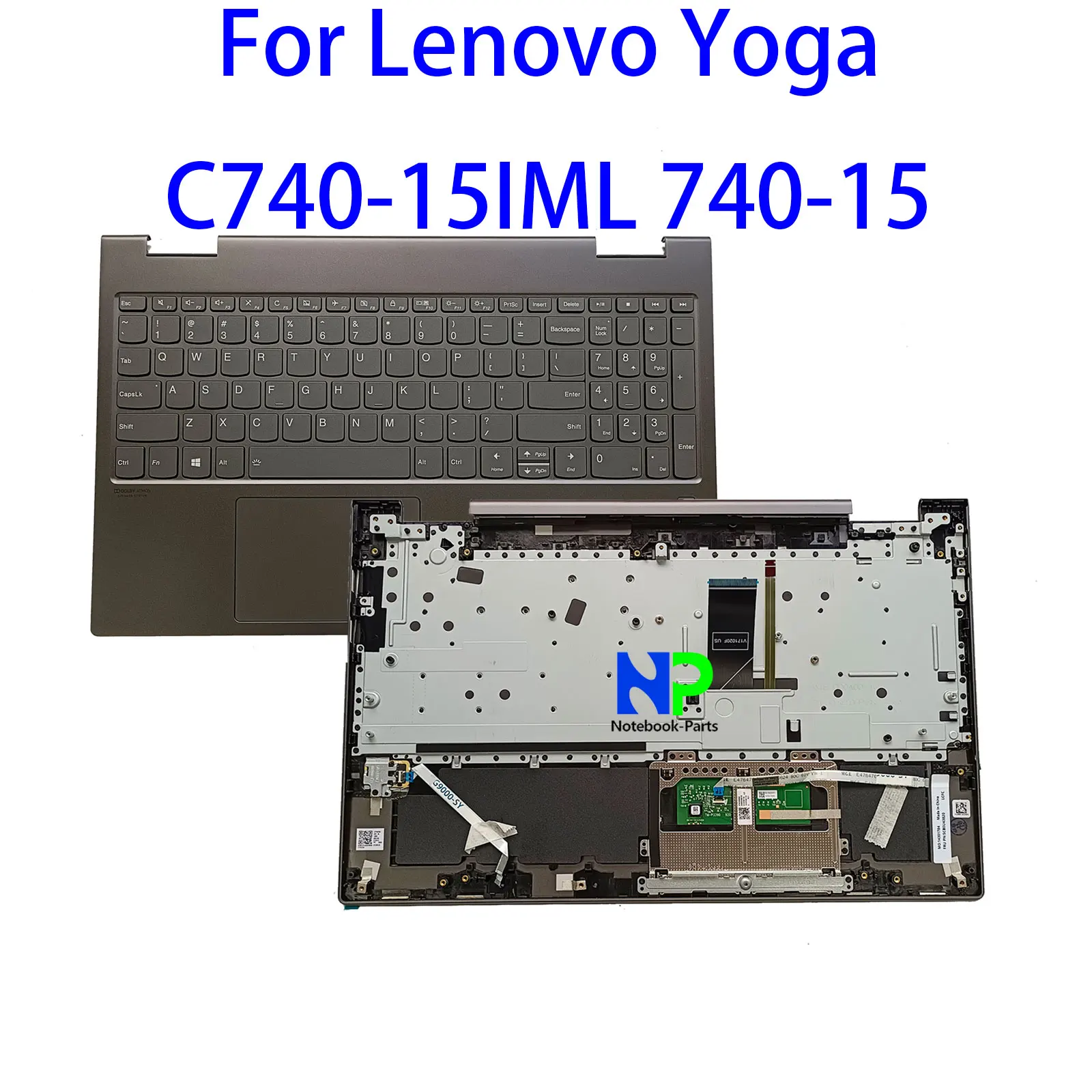 Оригинальная новая верхняя крышка для Lenovo Yoga C740-15IML 740-15 15 6 &quotподставка рук с