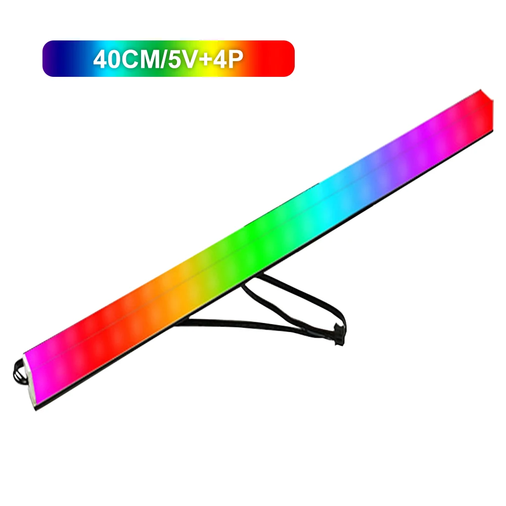 

Led For Gaming Case Replacement Parts Desktop Computer RGB PC Light Strip Magnetic Easy Install Aluminium Alloy Color Changing