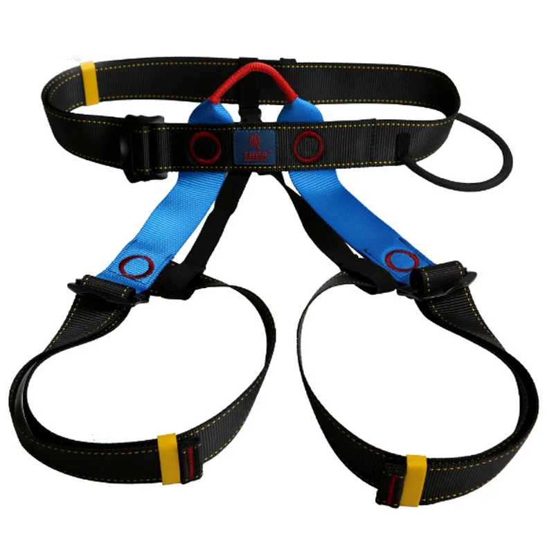

P123 Outdoor sitting downhill seat belt rock climbing rappelling half body high altitude belt belt Fire Rescue Cavern seat belt