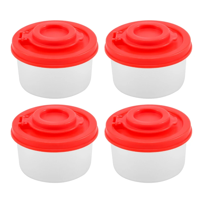 

Salt And Pepper Shakers Moisture Proof Salt Shaker With Red Covers Lids Plastic Airtight Spice Jar Dispenser