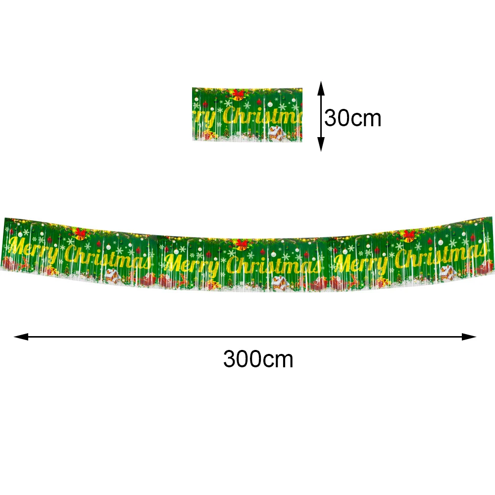 Рождественский баннер гирлянда