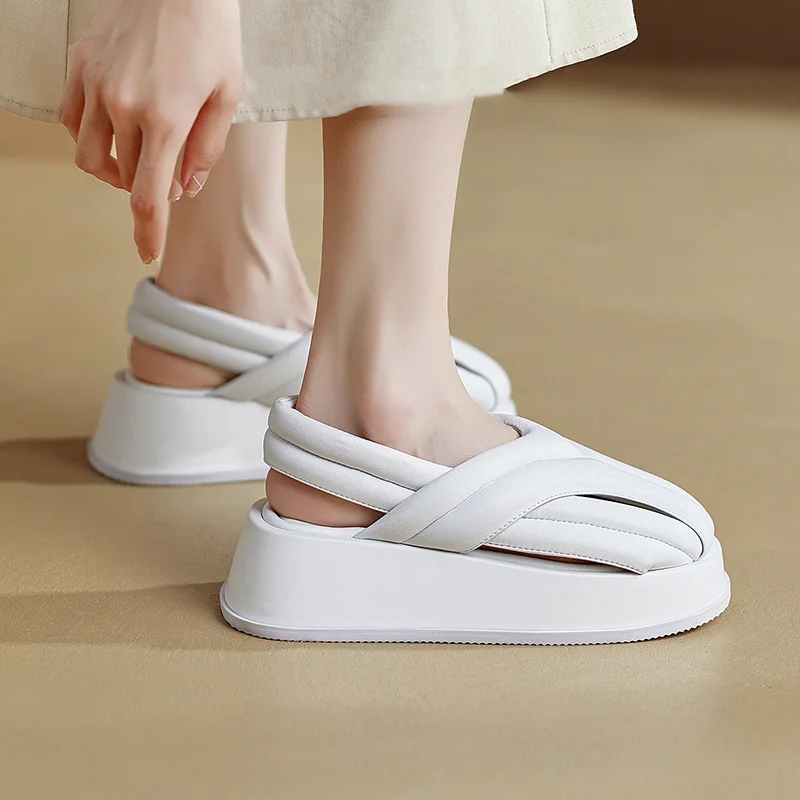 

2022 New EVA Slip-On Ladies Sandals Casual Wedge Platform Summer Fashion Sandals Shoes Sports Sandals Wedge Sandalias Mujer