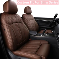 custom fit car accessories seat covers for 5 seats full set top quality leather specific for bmw 7 5 3 1 series x5 x3 x1