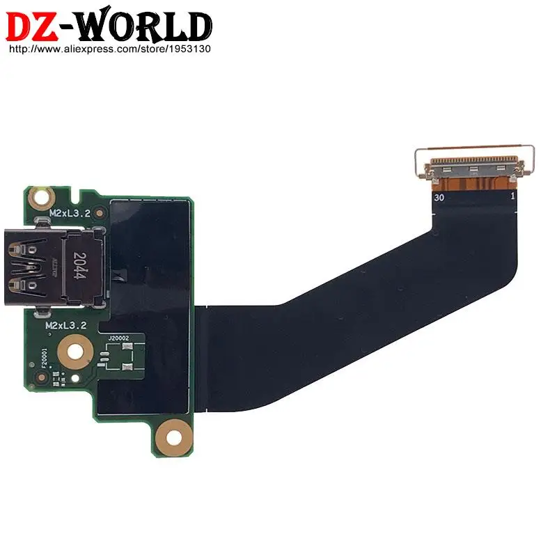 Новый переключатель USB-порта Orig, интерфейс платы с кабелем для ноутбука Lenovo Thinkpad X1 Carbon 7-го 8-го поколения 00HW569 00HW570 SC50Q09471 Новый переключатель USB-порта Orig, интерфейс платы с кабелем для ноутбука Lenovo Thinkpad X1 Carbon 7-го 8-го поколения 00HW569 00HW570 SC50Q09471