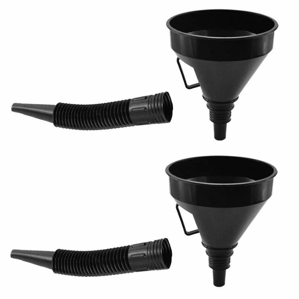 

Pour Funnel Refueling Black Strainer Car Water Diesel With Handle Filling