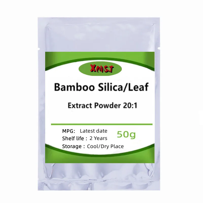 

50-1000g Organic Bamboo Silica/Leaf Extract Powder Extract of Bamboo Leaves for Anti-aging Antiseptic and antibacterialx