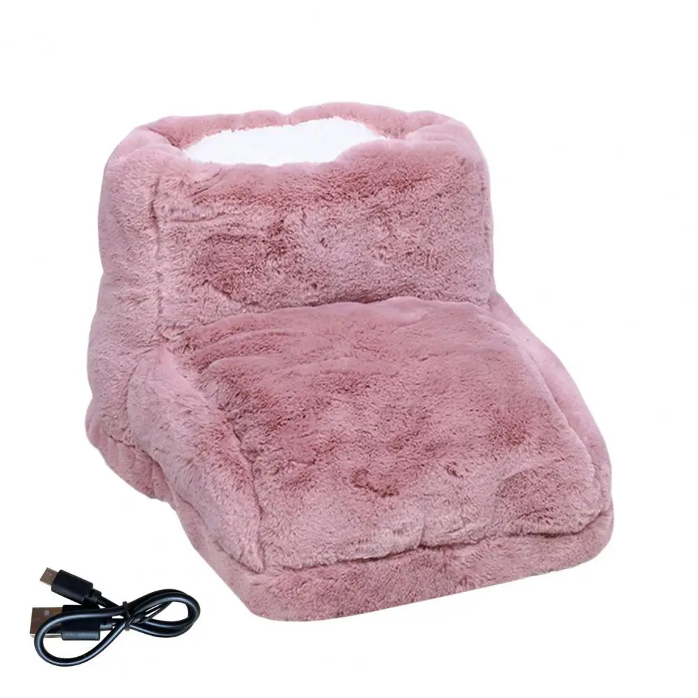 

Обувь с подогревом 1 пара практичная Высокая трубка Стабильная производительность 5 в однотонная Подогреваемая обувь подогрев для ног для п...