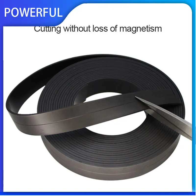 

1m a roll 10*3mm Flexible Soft Magnetic Rubber Magnet Strip Tape for Home doors and windows Office equipment