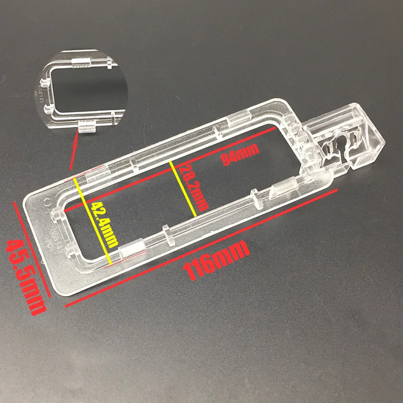 Фото Автомобильный кронштейн камеры заднего вида для Subaru Forester SJ XV/WRX и WRX STi Sedan V10, корпус освещения номерного знака, объектив №3