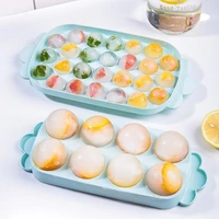 826 grid ice balls molds silicone macaron color molds ice tray home bar party with cover ice cream diy moulds kitchen gadget