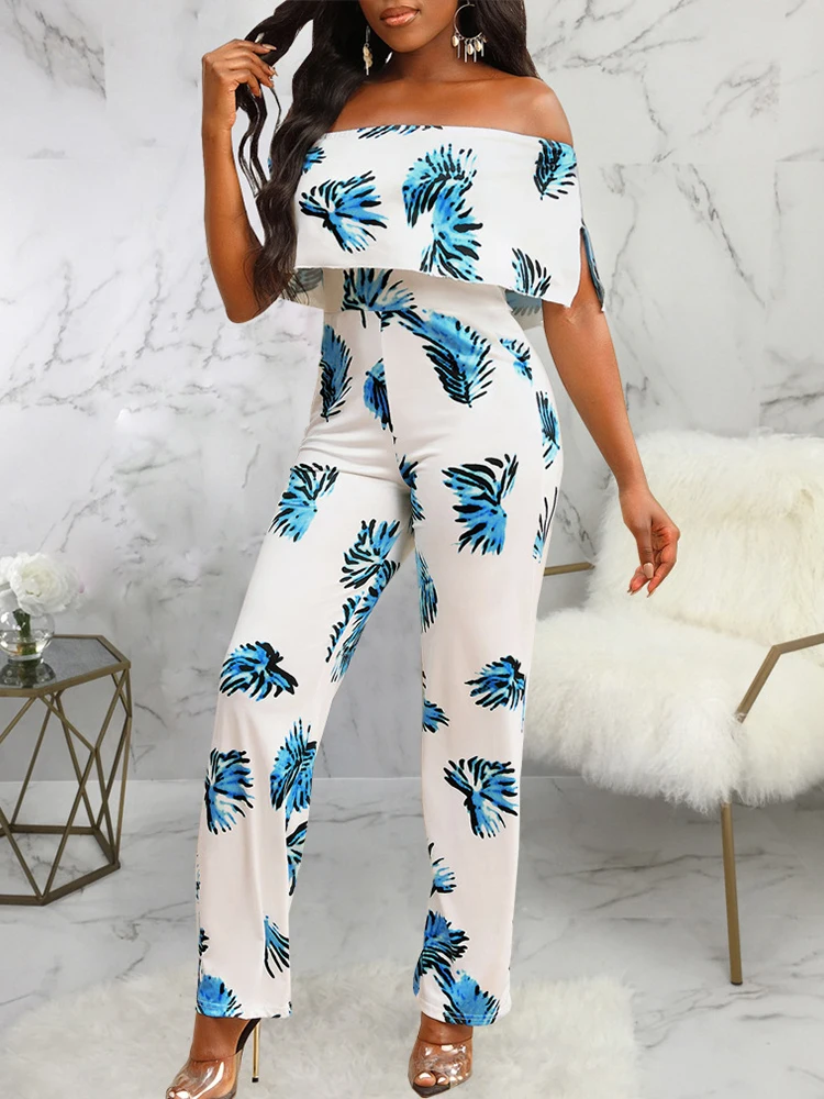 

Женский офисный комбинезон с вырезом лодочкой и открытой спиной