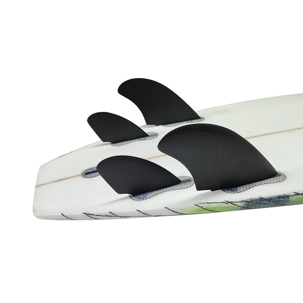 UPSURF FCS II RM Quad Fins Performance Доска для серфинга Черные большие углеродные плавники