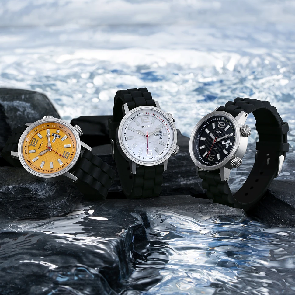 Pаспродажа Мужские часы для дайвинга с автоподзаводом, водонепроницаемые до 200 м, с сапфировым стеклом, механические наручные часы Citizen 8205, спортивные ч...