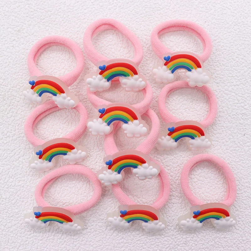 

10 шт./комплект, Детские эластичные резинки для волос