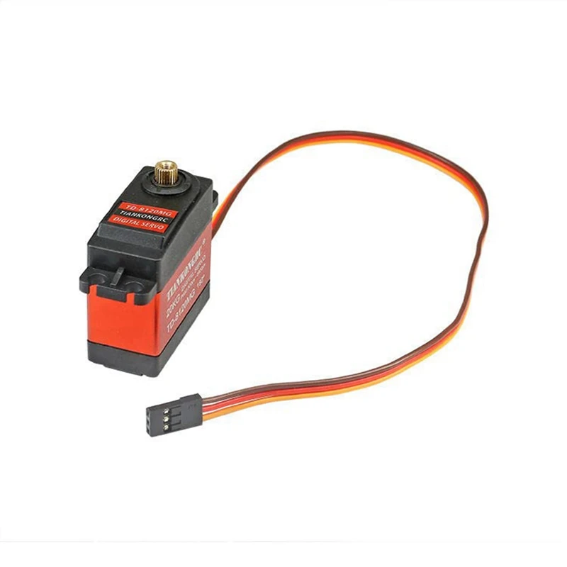 

Waterproof TD-8120MG 20KG Metal Shell Gear High Torque Digital Servo For RC Vehicle Crawler Boat Airplane(180 Degrees)