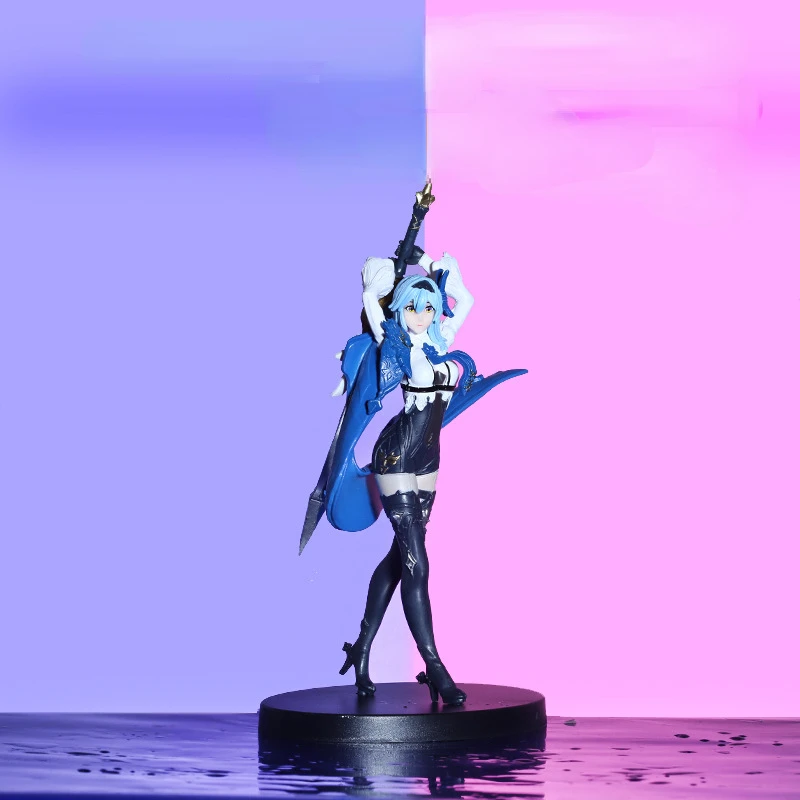 

17cm Game Genshin Impact Eula Standing Version PVC Action Figure Cute Anime Model Desktop Ornament Doll Toys Children's Toys
