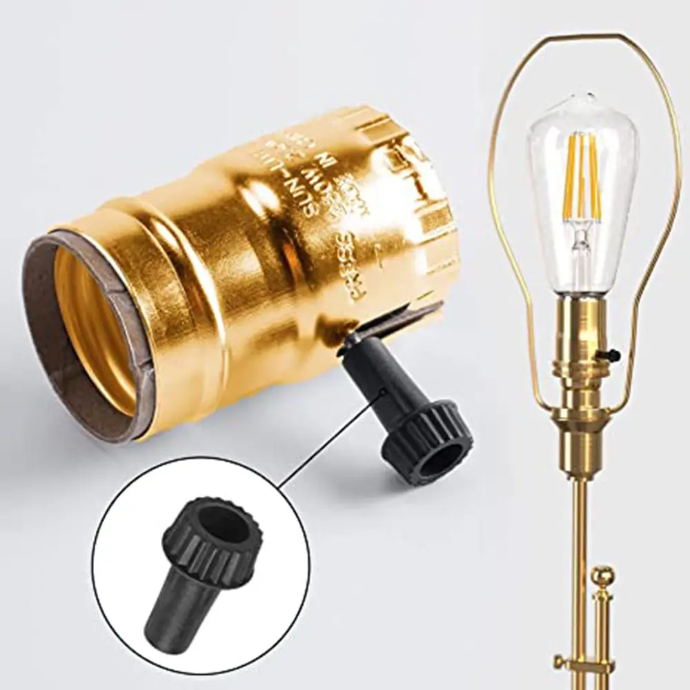 

10PCS Durable Turn On/Off E26 2/3.5/5CM Lamp Switch Knobs Light Handle Replacement Switch Accessories