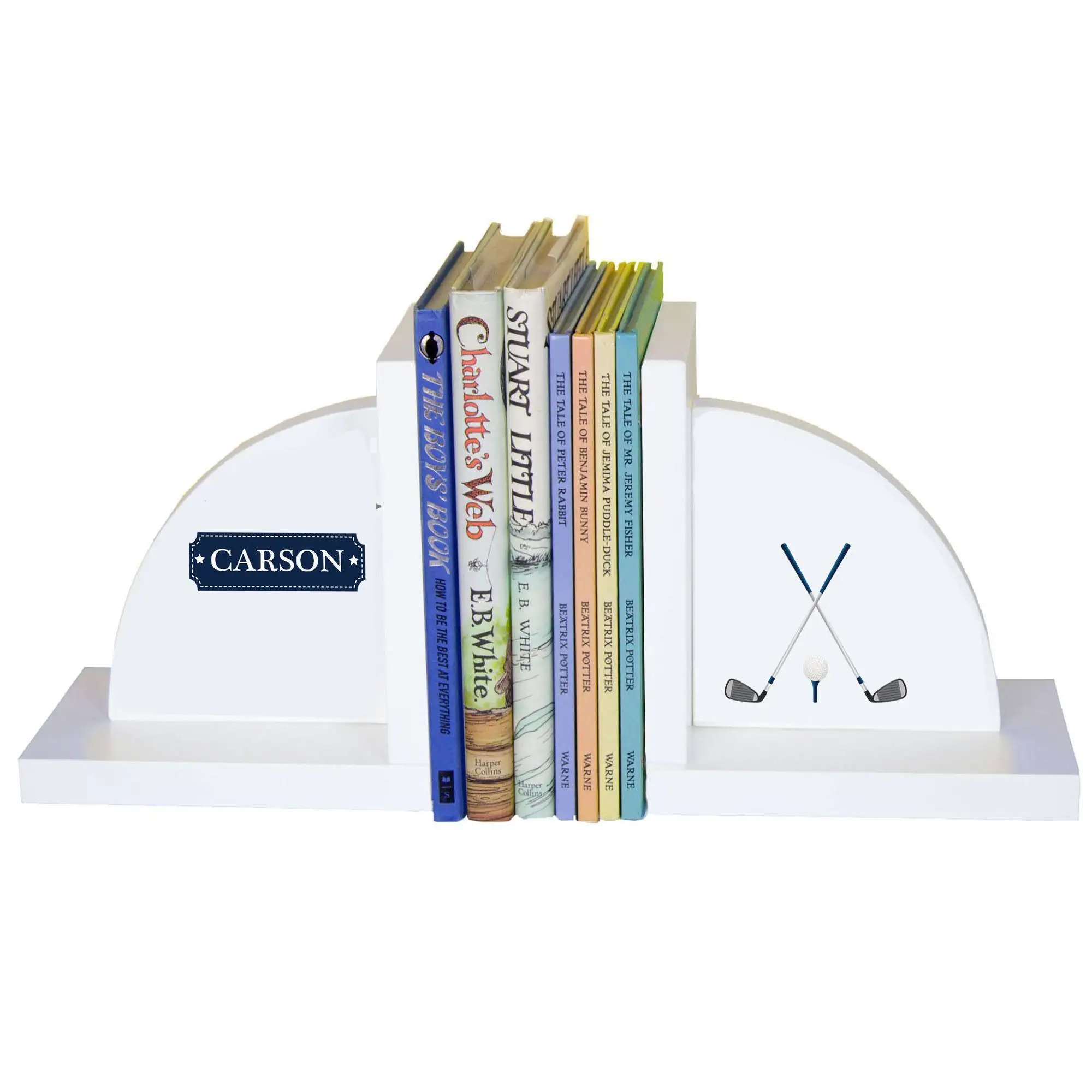 

White Bookends - Golf