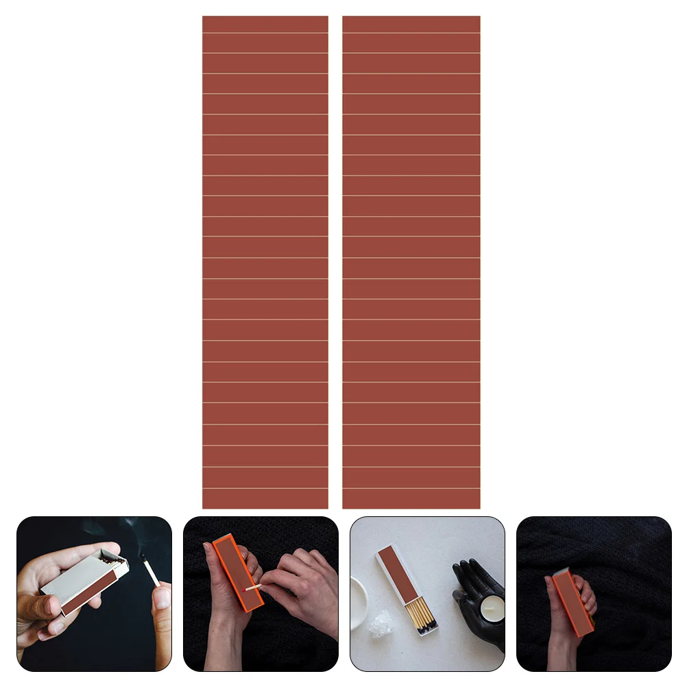 

54Pcs Matchstick Strikers Adhesive Matches Strike Flame Paper Match Craft DIY Match Striker DIY Scented Candle Accessories