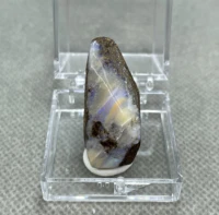 100 natural rare australian iron opal photographed in wet water state gem mineral specimen quartz gemstones box size 3 4 cm