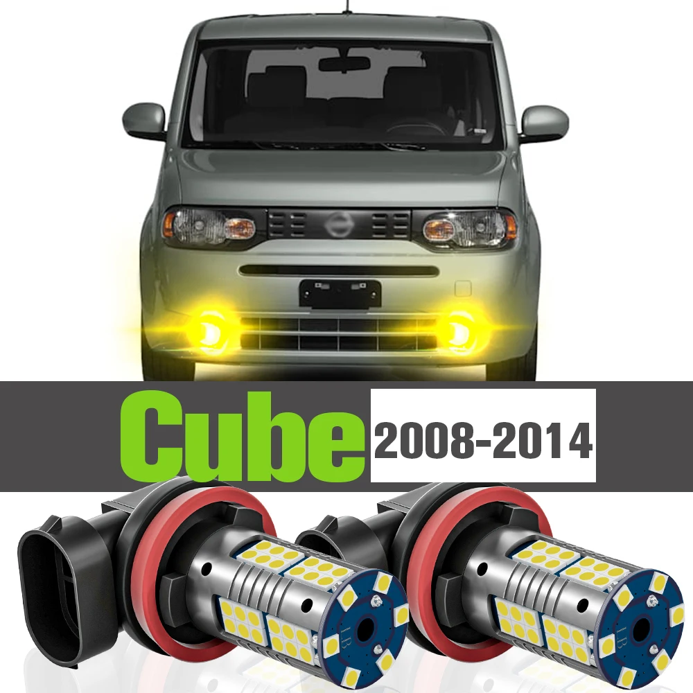 

2x LED Fog Light Accessories Lamp For Nissan Cube Z12 2008-2014 2009 2010 2011 2012 2013
