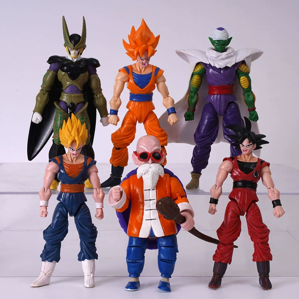 Фото Набор из 4-14 фигурок Dragon Ball: Вегета, Броли, Сон Гоку, Транкс. Коллекционные аниме-фигурки с подвижными конечностями. Подарок для детей. №5