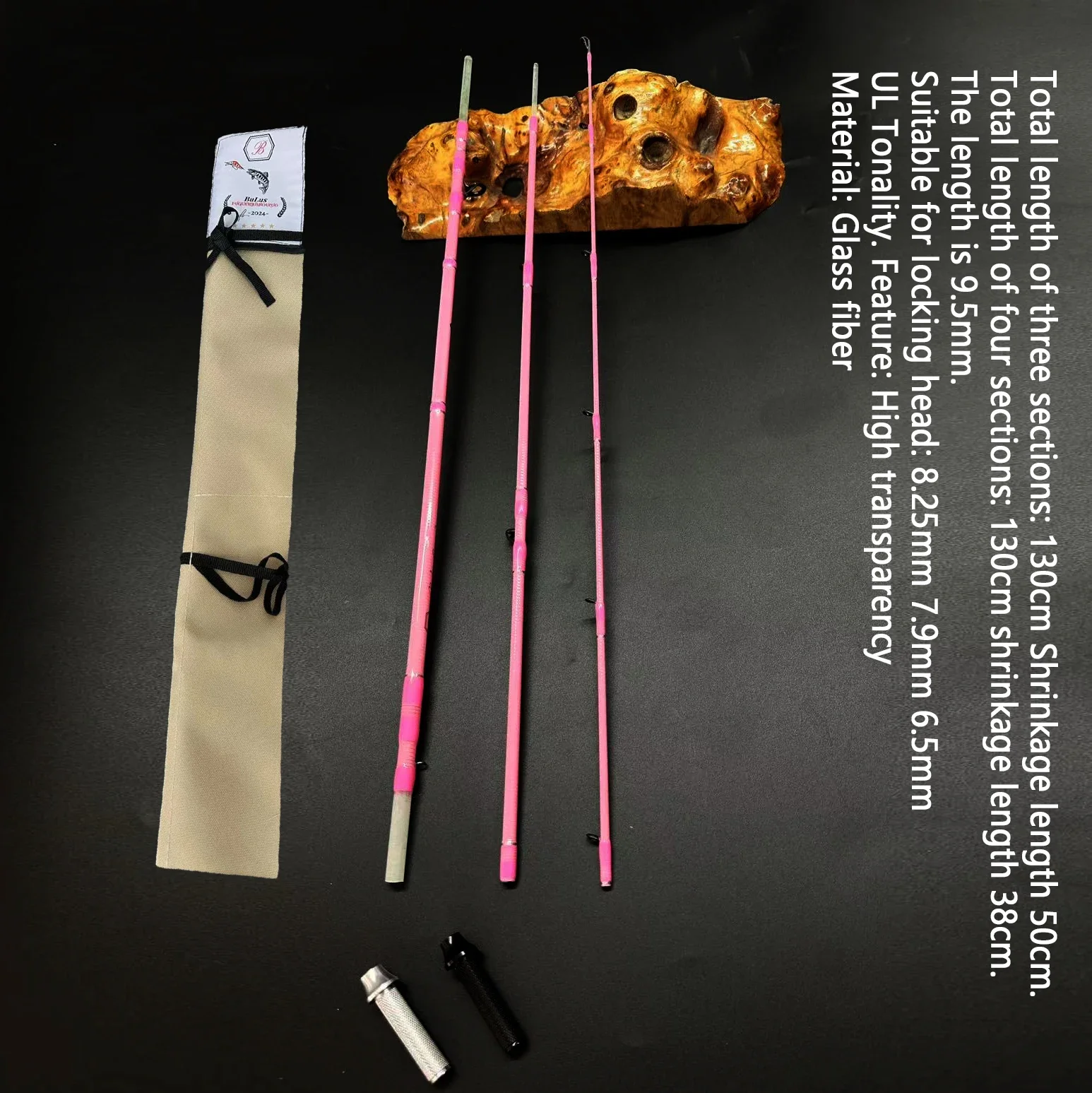 Aioushi высокое качество прозрачный стержень из стекловолокна вышивка твердый