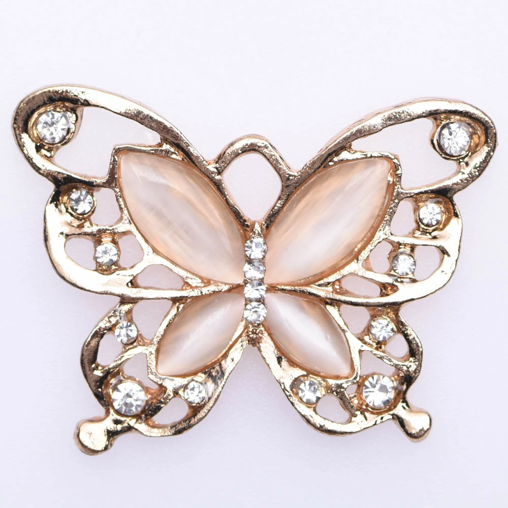 1pcs Designer Croc Charms Rhinestone Butterfly Little Bear Flower Metal Shoe Accessories Decoration JIBZ Charm for Croc Shoes