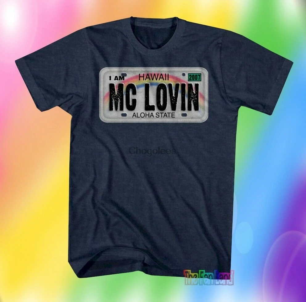 Новая суперплохая Мужская футболка McLovin для гавайской лицензии |